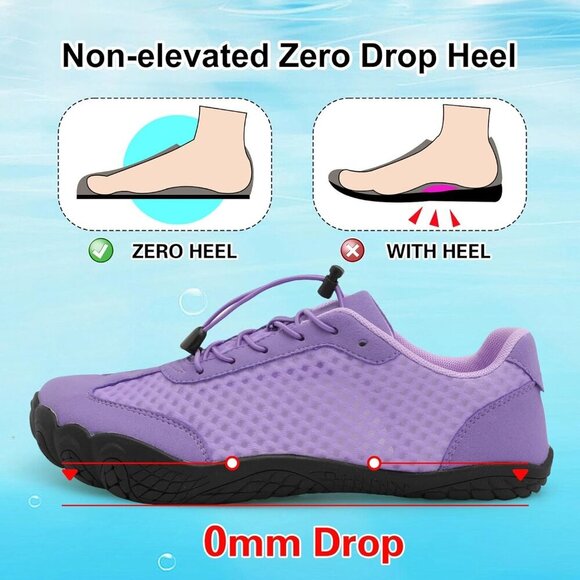 Water Shoes Women Men Barefoot Wide Toe Minimalist for Beach Pool Lake Hiking - Picture 5 of 7